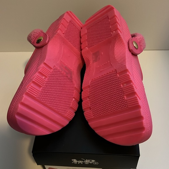 COACH petunia pink Lola Clogs. Size 6 New with box - Picture 4 of 7